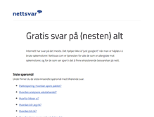 Tablet Screenshot of nettsvar.com